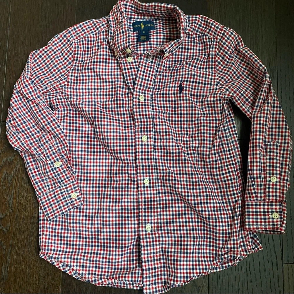 Ralph Lauren Plaid Button Down Shirt